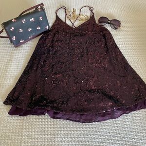 Sequin mini dress/top from free people.